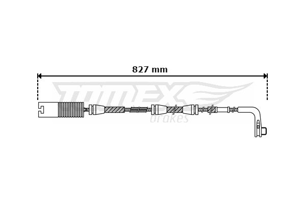 TOMEX BRAKES Kulumisenilmaisin, jarrupala TX 30-50